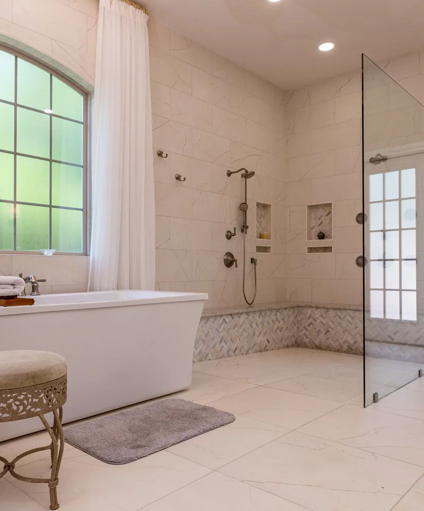Kitchen and bathroom before and after remodel in Live Oak TX