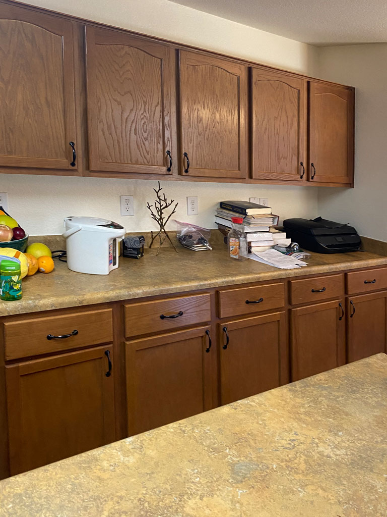 Before and after open concept kitchen remodel San Antonio TX