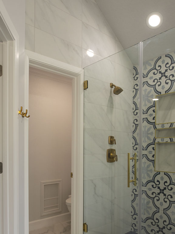 After bathroom remodel Oakland Heights San Antonio TX wide angle