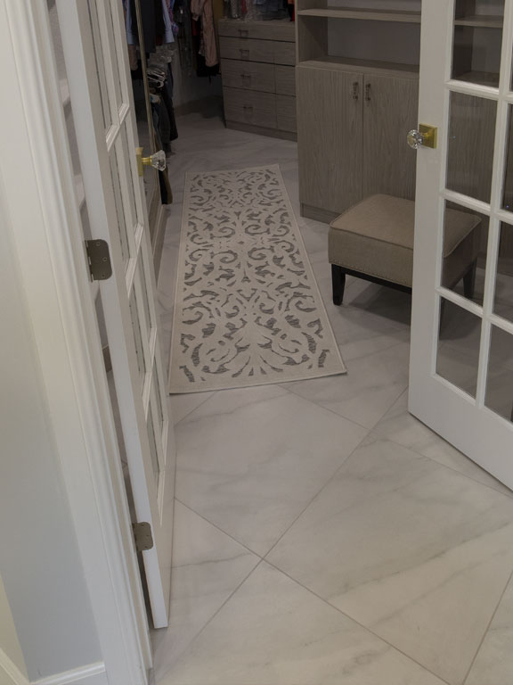 After walk-in shower remodel San Antonio Oakland Heights bathroom